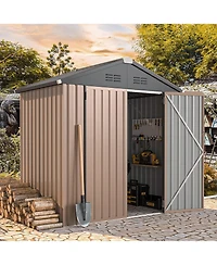 Aecojoy 7'x7' Outdoor Storage Shed