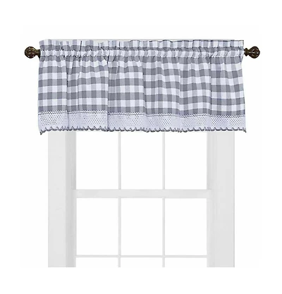GoodGram Country Plaid Window Valance Treatment