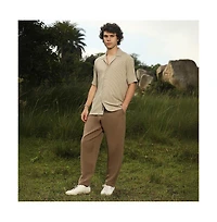 Campus Sutra Men's Trough-Tactile Shirt