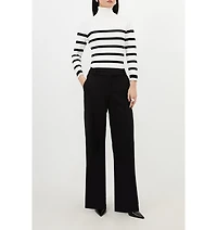 Karen Millen Women's Petite Tailored Straight Leg Pants