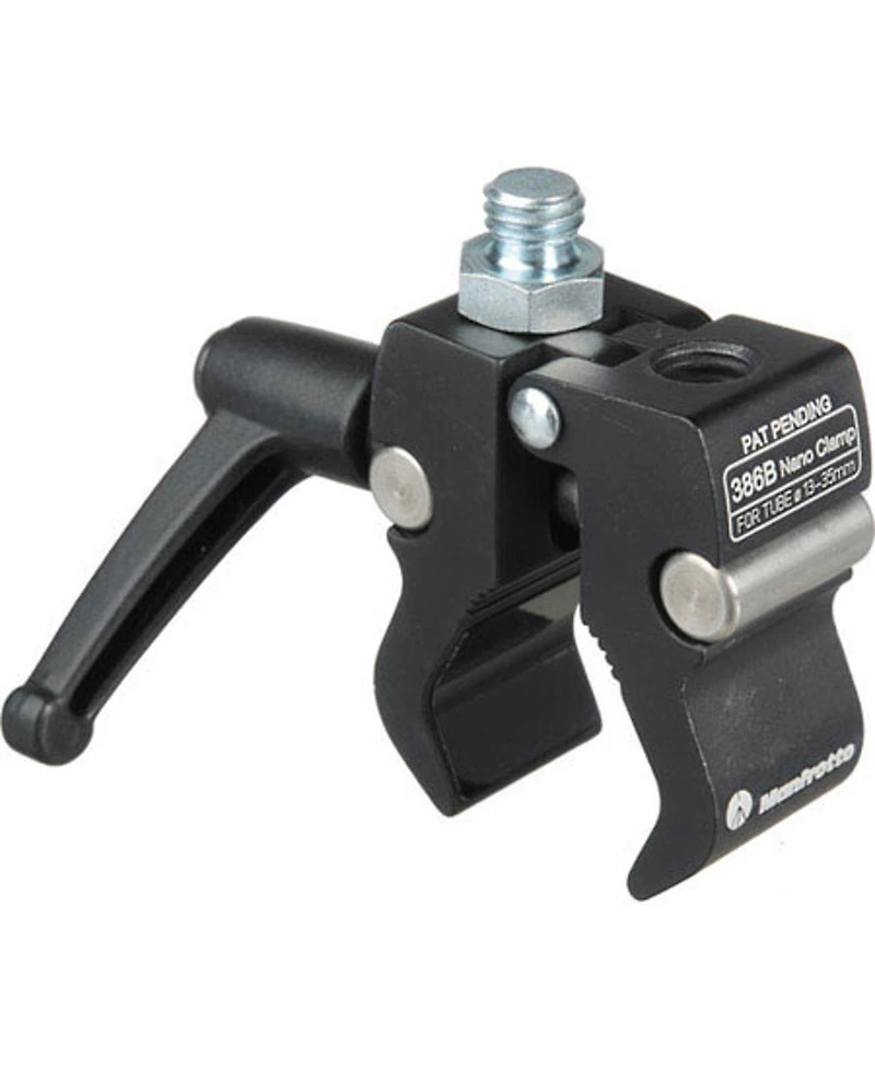 Manfrotto 386BC Nano Clamp, 13-35mm, with 3/8" & 1/4" Adapter