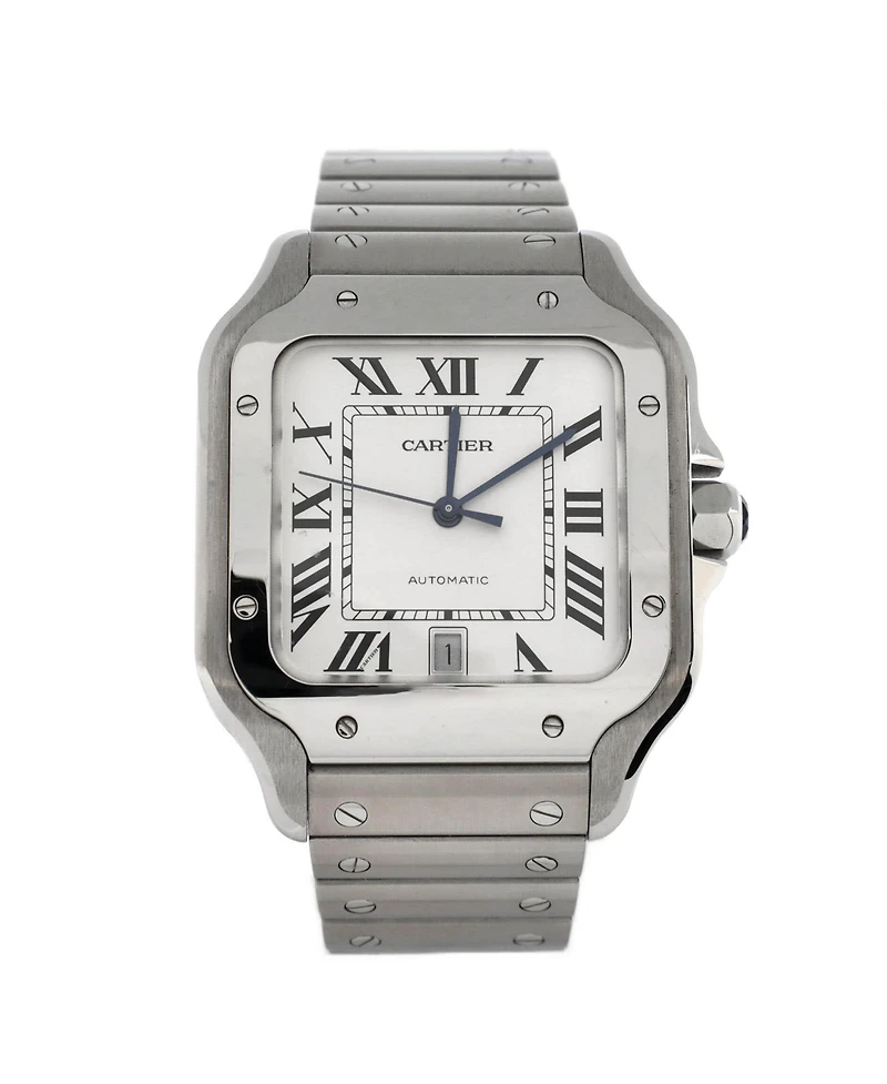 Pre-Owned Cartier Santos de Cartier Automatic Watch in Stainless Steel 40mm