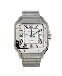 Pre-Owned Cartier Santos de Cartier Automatic Watch in Stainless Steel 40mm
