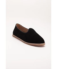 Epilogue Shoes Istanbul Suede Leather Slip On Flats (Women)