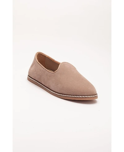 Epilogue Shoes Istanbul Suede Leather Slip On Flats (Women)