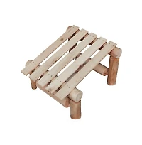 Contoured Comfort Cedar Log Slanted Ottoman