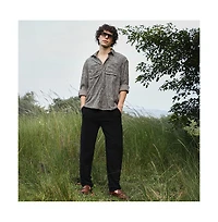 Campus Sutra Men's Faded Corduroy Oversized Shirt