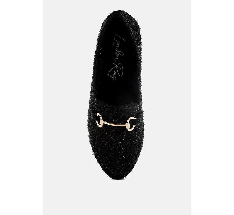 Danbury Horsebit Detail Shiny Loafers Women