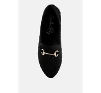 Danbury Horsebit Detail Shiny Loafers Women