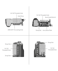 SmallRig HawkLock Quick Release Cage Kit for Sony Zv-E10 Ii Camera