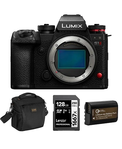 Panasonic Lumix S1 Ii Mirrorless Camera + V60 Sd Card, Extra Battery & Shoulder Bag