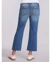 Motherhood Maternity Women's Under the Belly Wide Leg Crop Jeans