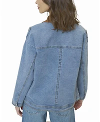 Central Park West Women's Dash Oversized Denim Jacket