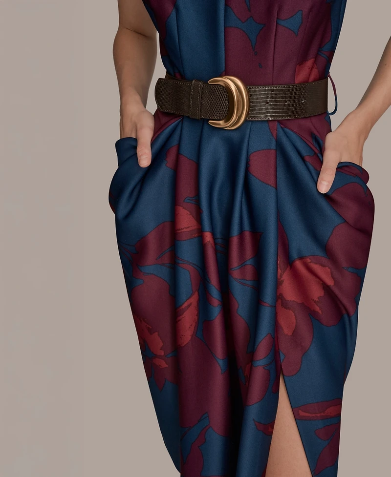 Donna Karan New York Women's Belted Sheath Dress