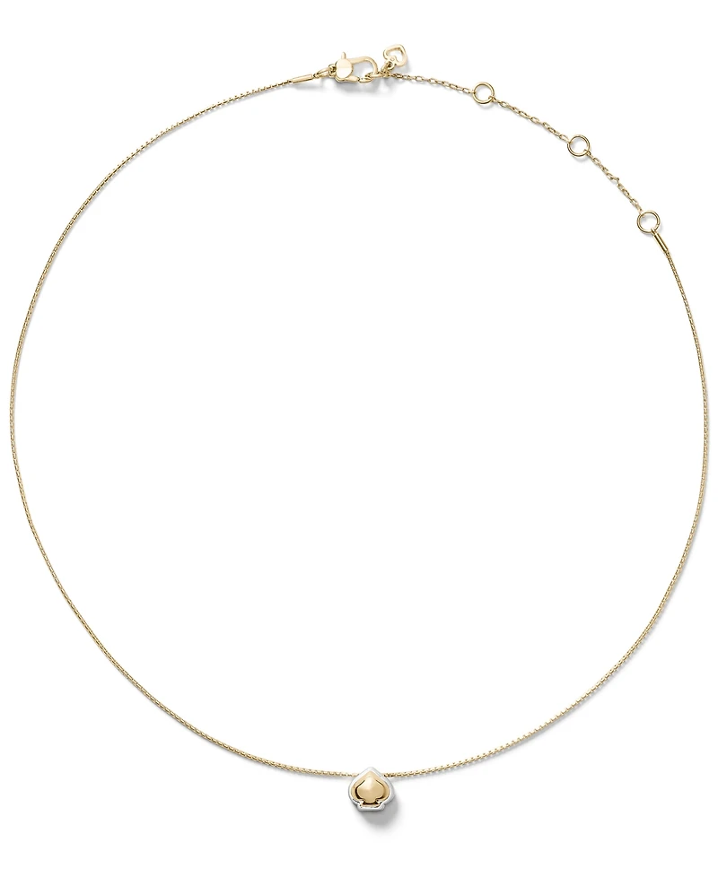 kate Spade new york Two-Tone Sculpted Mini Pendant Necklace