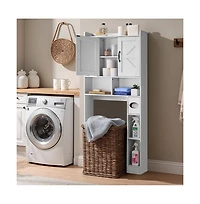 Slickblue Space-Saving Over-Toilet Cabinet with Adjustable Shelf for Bathroom