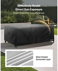 Slickblue Heavy Duty Waterproof Patio Cover 420D for Table, Chairs, and Sofa Set