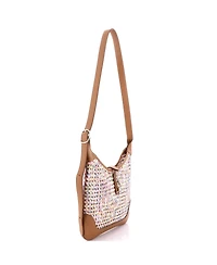 Pre-Owned Hermes 31 Trim Duo Bag Printed Silk and Leather