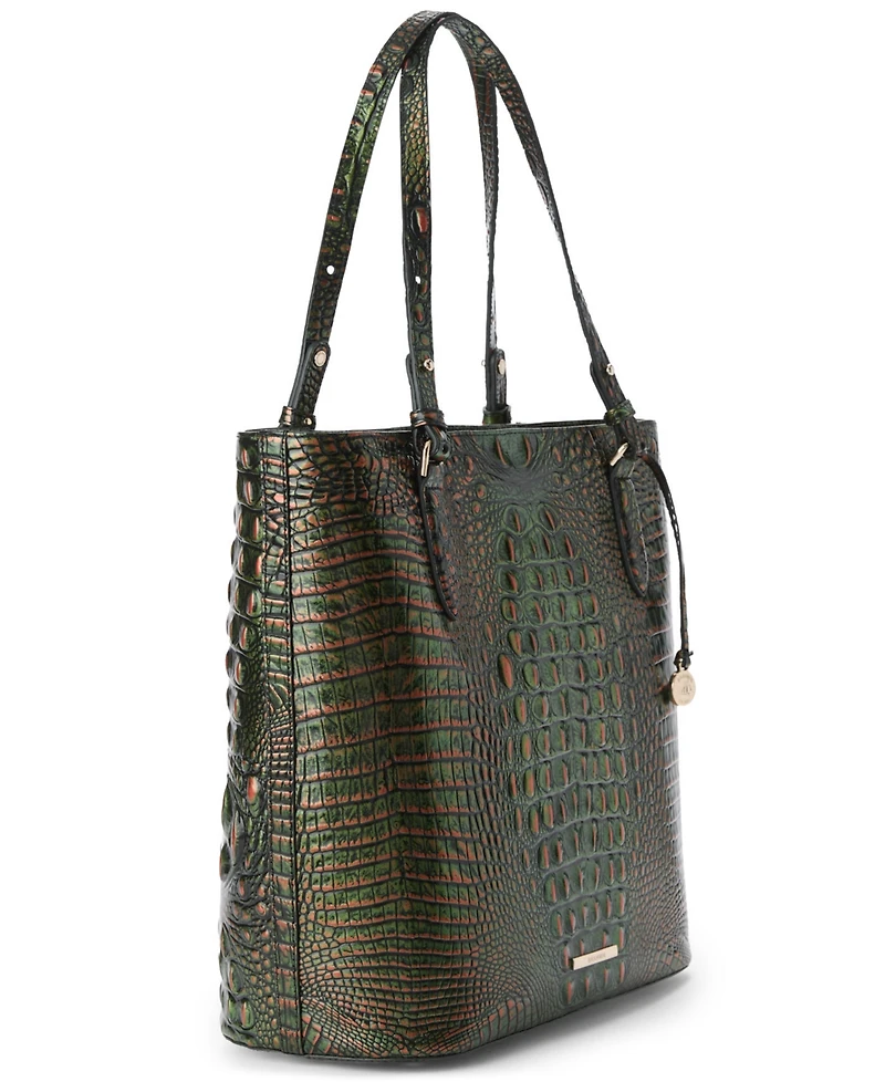 Brahmin Ezra Melbourne Large Embossed Leather Tote Bag