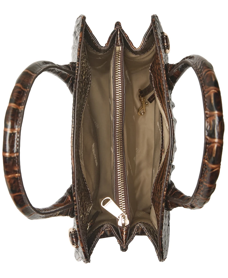 Brahmin Rosetta Melbourne Medium Leather Satchel Bag