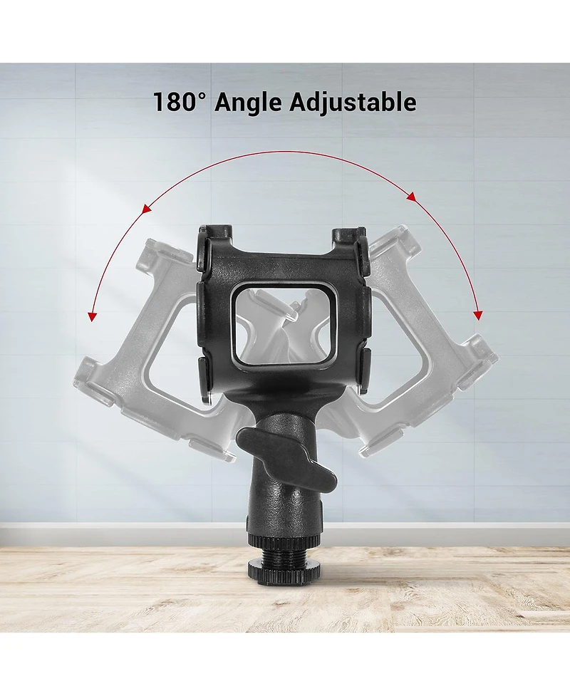 SmallRig Universal Microphone Shock Mount Adapter for Camera Shoes and Boompoles