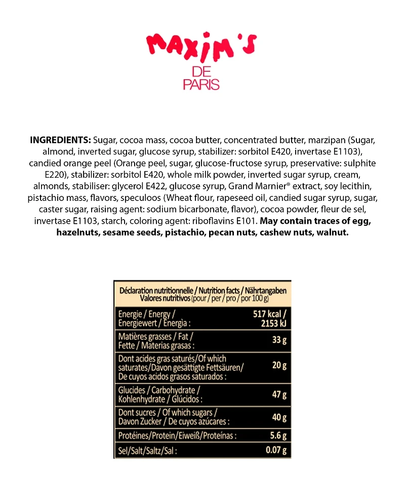 Maxim's De Paris Holiday Milk Chocolate Connoisseurs Box, 12 Pieces