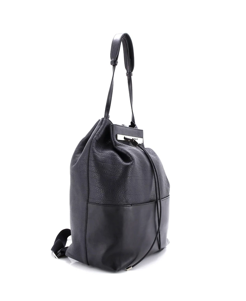 Pre-Owned The Row Large Drawstring Backpack Leather