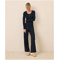 Pact Women's Dream Rib Wide Leg Lounge Pant