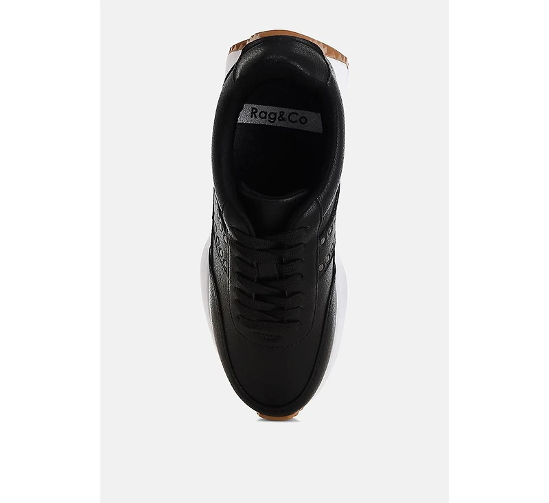 Athion Studded Real Leather Sneakers Women
