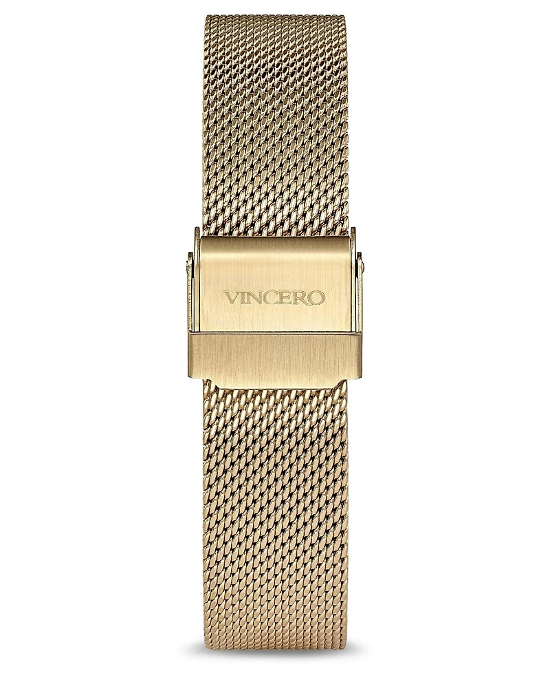 Vincero Gold Women's Eros Petite Watch With Milanese Mesh Band