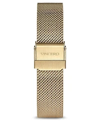 Vincero Gold Women's Eros Petite Watch With Milanese Mesh Band