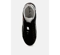 Cosmolight Glitter Faux Leather Sneakers Women