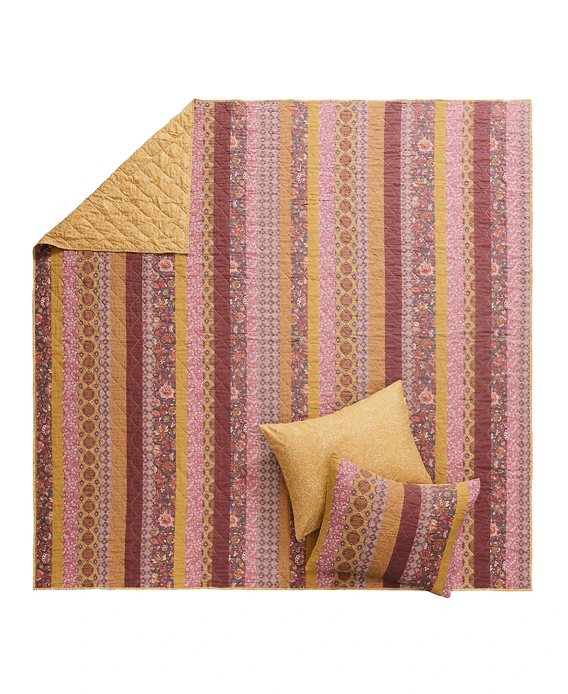 Greenland Home Fashions Marigold Vintage Boho -Pc. Quilt Set