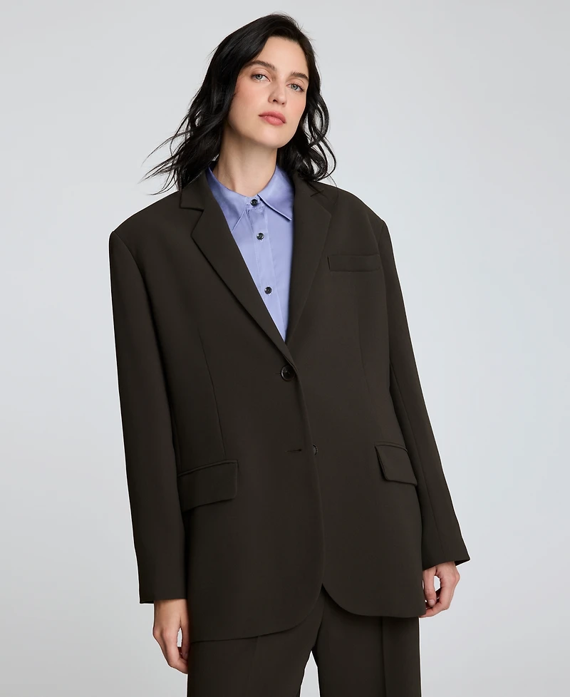 Kenneth Cole Women's Two-Button Boyfriend Blazer
