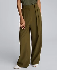 Kenneth Cole Women's High-Rise Pleat Detail Pants