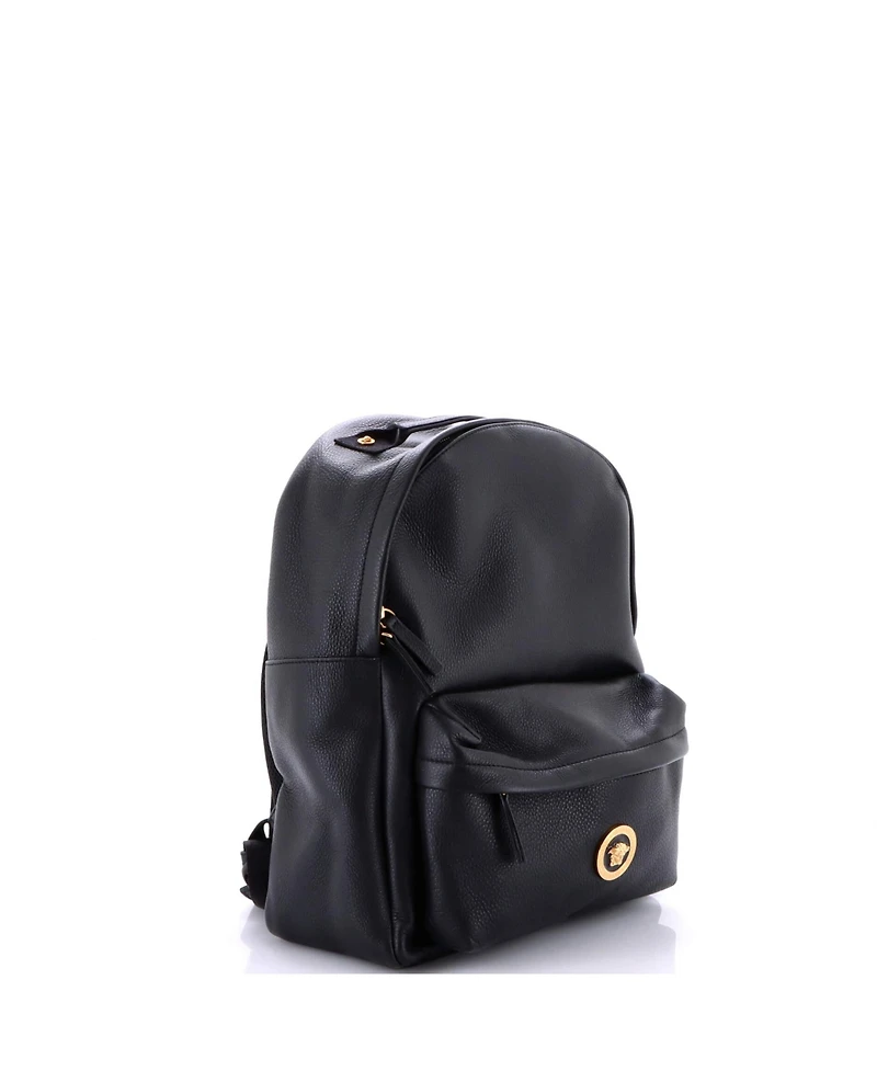 Pre-Owned Versace Medium Medusa Zip Backpack Leather