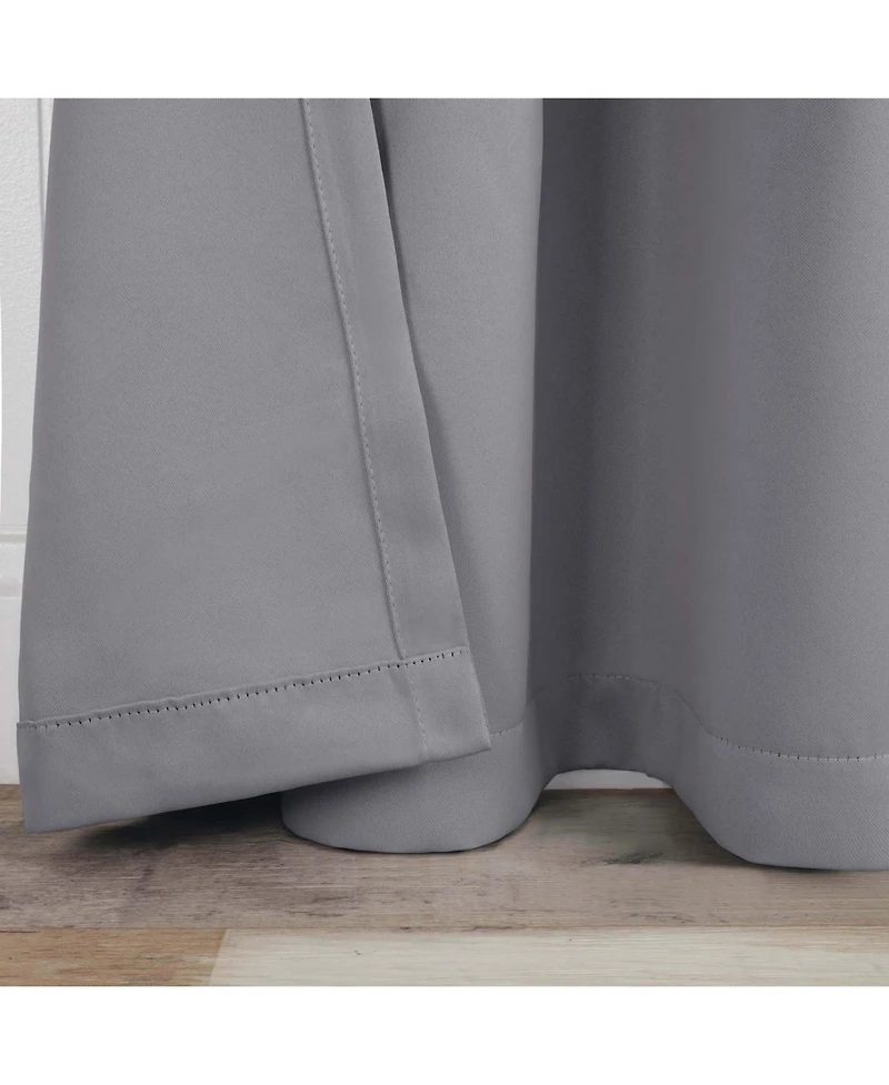 Superior Classic Solid Room Darkening Grommet Top Curtains, 52" x 84" (Set of 4)