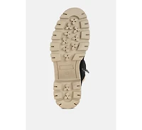 Madoka Fur Collar Chunky Ankle Boots Women