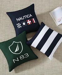Nautica Flag Printed Square Decorative Pillow, 18" x 18"