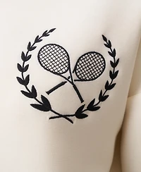 Cable & Gauge Women's Embroidered Tennis Yummy Sweatshirt