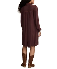 Lucky Brand Women's Peter Pan Collar Mini Dress
