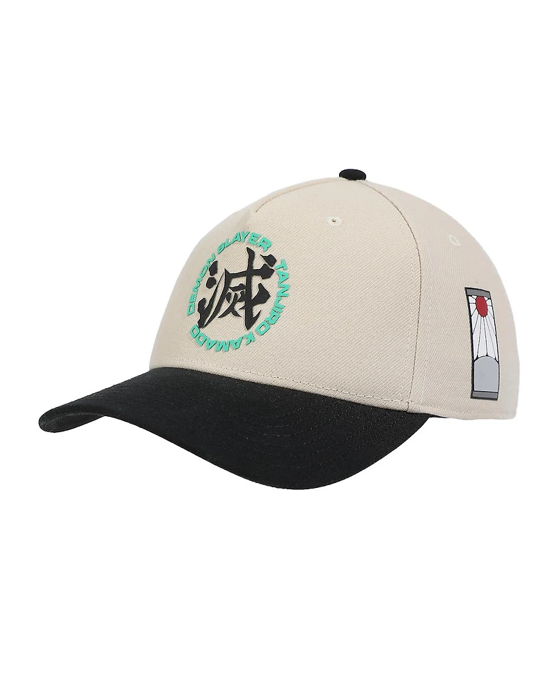 Demon Slayer Kanji White A-Frame Snapback Hat