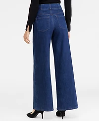 I.n.c. International Concepts Petite High-Rise Wide-Leg Jeans, Macy's Exclusive