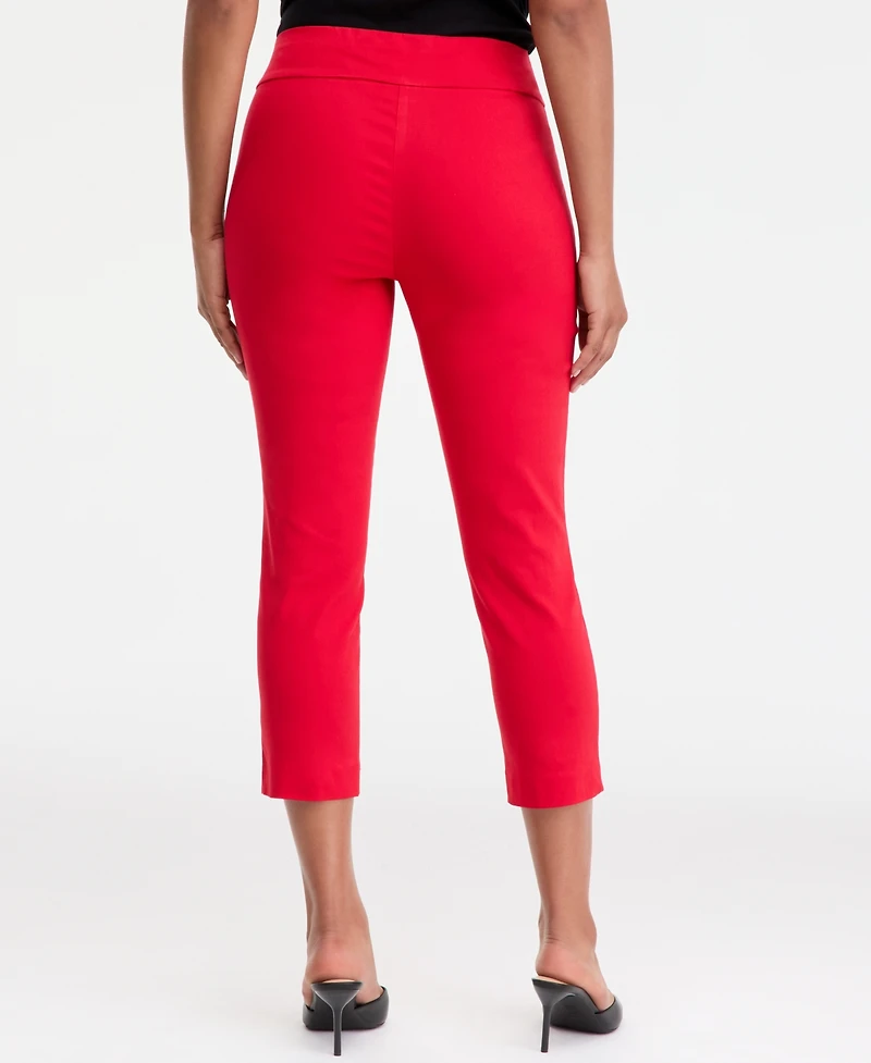 I.n.c. International Concepts Women's Tummy-Control Pull-On Capri Pants, Created for Macy's