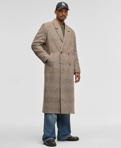 Mode of One Men's Relaxed-Fit Double-Breasted Top Coat, Macy's Exclusive