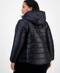 Id Ideology Plus Hooded Puffer Jacket, Created for Macy's