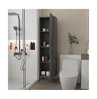 We Have Furniture Linen Cabinet Hopewell, Bathroom, Matt Gray