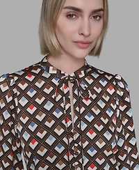 Karl Lagerfeld Paris Women's Long Sleeve Top