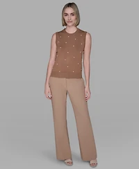 Karl Lagerfeld Paris Women's Round Neck Top