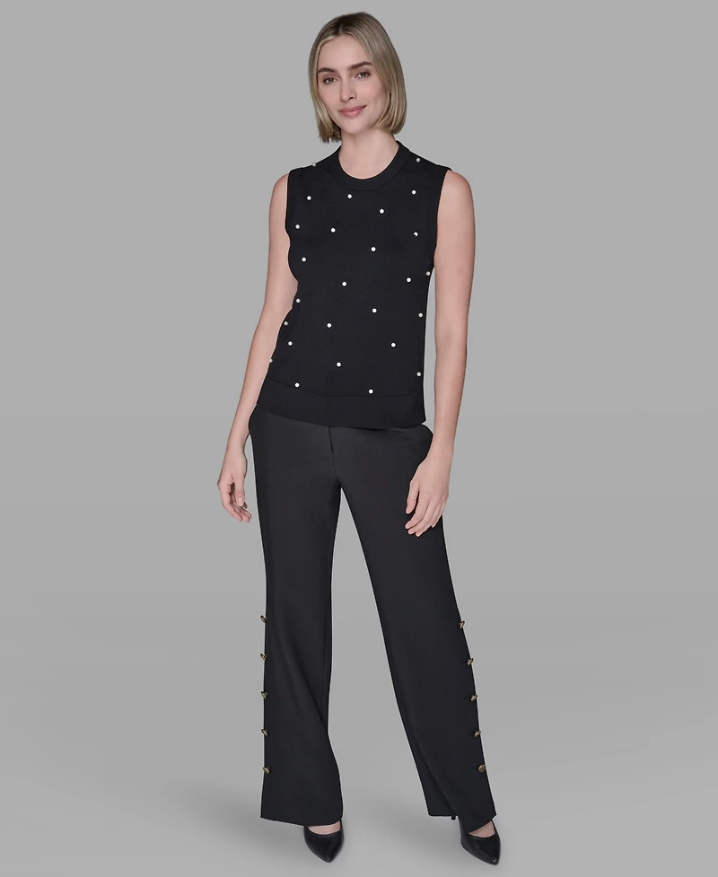 Karl Lagerfeld Paris Women's Round Neck Top